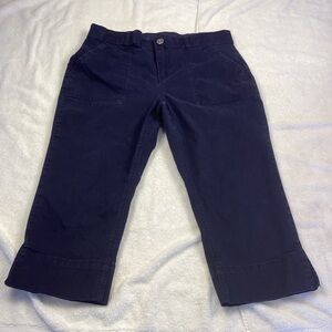 Gloria Vanderbilt Navy Capris Sz8